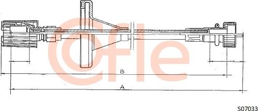 Cofle 92.S07033 - Arbore tahometru parts5.com