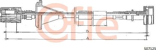 Cofle 92.S07125 - Hriadeľ tachometra parts5.com