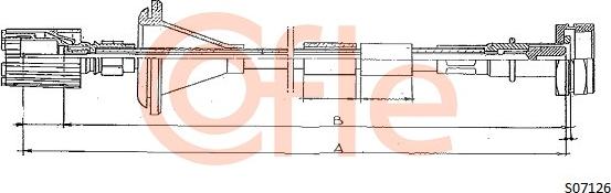 Cofle 92.S07126 - Hriadeľ tachometra parts5.com