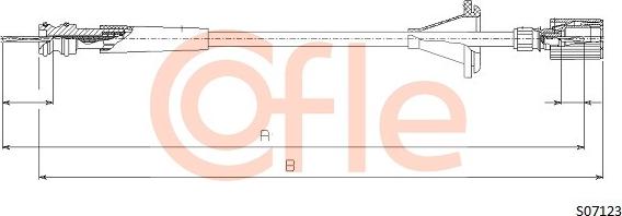 Cofle 92.S07123 - Hriadeľ tachometra parts5.com