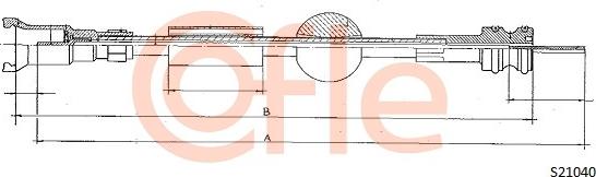 Cofle S21040 - Arbore tahometru parts5.com