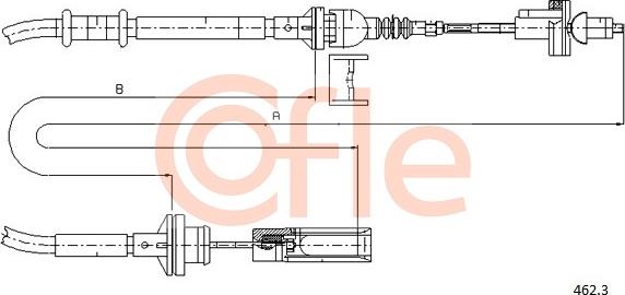 Cofle 462.3 - Cablu ambreiaj parts5.com