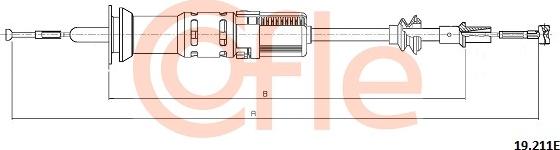 Cofle 19.211E - Cablu ambreiaj parts5.com