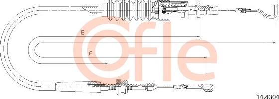 Cofle 92144304 - Cable del acelerador parts5.com