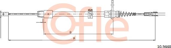 Cofle 10.9448 - Żażné lanko parkovacej brzdy parts5.com