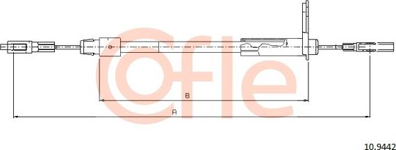 Cofle 10.9442 - Tel halat, el freni parts5.com