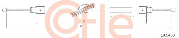 Cofle 10.9459 - Żażné lanko parkovacej brzdy parts5.com