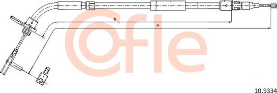 Cofle 10.9334 - Seilzug, Feststellbremse parts5.com