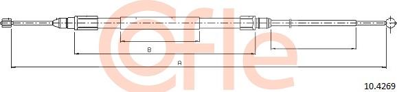 Cofle 92.10.4269 - Cablu, frana de parcare parts5.com