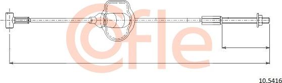 Cofle 92.10.5416 - Cable de accionamiento, freno de estacionamiento parts5.com