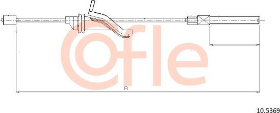 Cofle 10.5369 - Cable, parking brake parts5.com