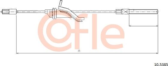 Cofle 92.10.5385 - Cable, parking brake parts5.com