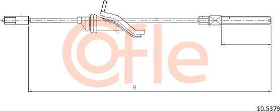 Cofle 92.10.5379 - Cable, parking brake parts5.com