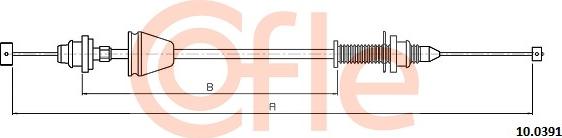 Cofle 92100391 - Câble d'accélération parts5.com