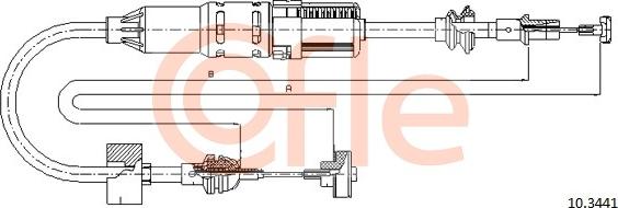 Cofle 92.10.3441 - Cablu ambreiaj parts5.com