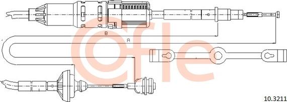 Cofle 10.3211 - Cablu ambreiaj parts5.com