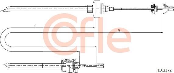 Cofle 92.10.2372 - Cablu ambreiaj parts5.com