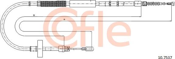 Cofle 10.7537 - Cięgło, hamulec postojowy parts5.com