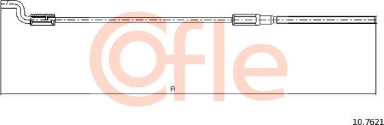 Cofle 10.7621 - Cable, parking brake parts5.com