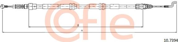 Cofle 10.7394 - Seilzug, Feststellbremse parts5.com