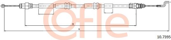 Cofle 10.7395 - Żażné lanko parkovacej brzdy parts5.com