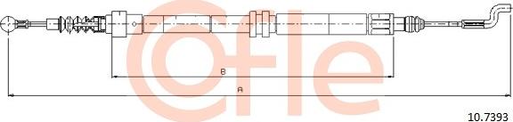 Cofle 92.10.7393 - Cablu, frana de parcare parts5.com