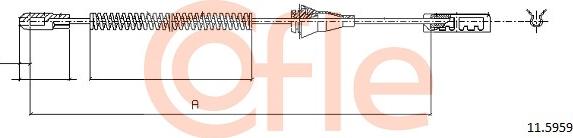 Cofle 11.5959 - Cable, parking brake parts5.com