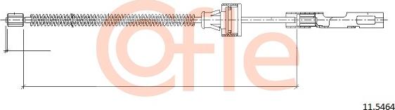 Cofle 92.11.5464 - Cablu, frana de parcare parts5.com