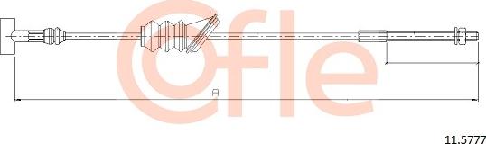 Cofle 11.5777 - Cablu, frana de parcare parts5.com