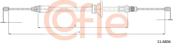 Cofle 92116806 - Cable, parking brake parts5.com