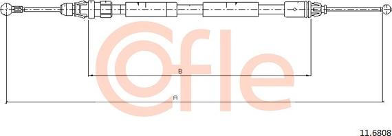 Cofle 11.6808 - Zicovod,rocna zavora parts5.com