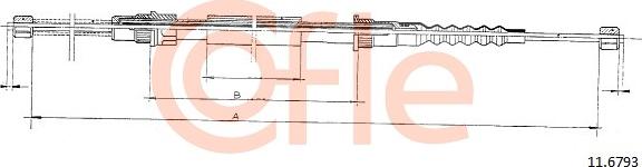 Cofle 11.6793 - Cable, parking brake parts5.com