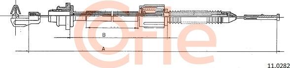 Cofle 11.0282 - Kaasuvaijeri parts5.com