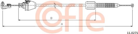 Cofle 11.0271 - Kaasuvaijeri parts5.com