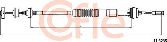 Cofle 92.11.3235 - Seilzug, Kupplungsbetätigung parts5.com