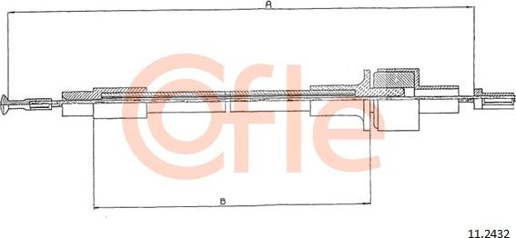 Cofle 11.2432 - Cablu ambreiaj parts5.com