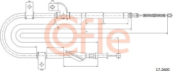 Cofle 17.2600 - Zicovod,rocna zavora parts5.com