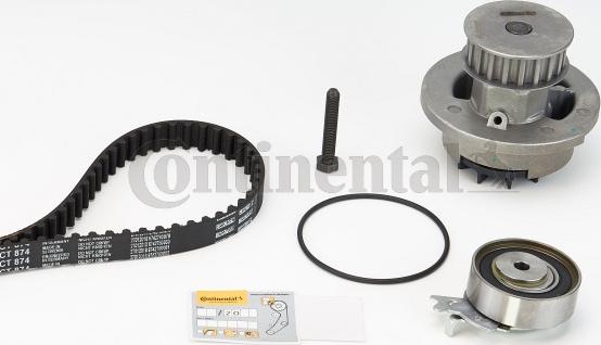 Continental CTAM CT874WP2 - Bomba de agua + kit correa distribución parts5.com