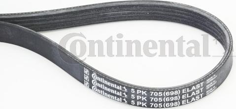 Continental CTAM 5 PK 705 ELAST - Curea transmisie cu caneluri parts5.com