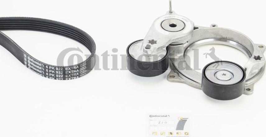 Continental CTAM 6PK922 EXTRA K1 - Set curea transmisie cu caneluri parts5.com