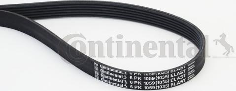 Continental CTAM 6PK1059ELAST - Courroie trapézoïdale à nervures parts5.com