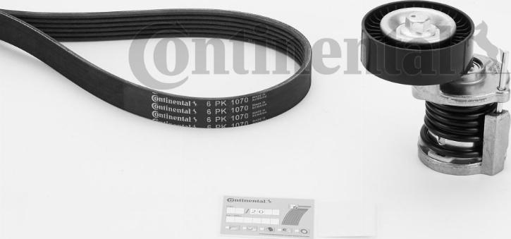 Continental CTAM 6 PK 1070 K1 - Set curea transmisie cu caneluri parts5.com