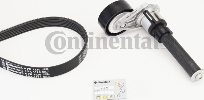 Continental CTAM 6 PK 1120 K2 - Set curea transmisie cu caneluri parts5.com