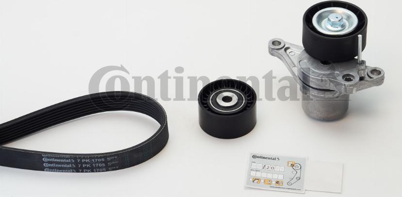 Continental CTAM 7 PK 1705 K1 - Set curea transmisie cu caneluri parts5.com