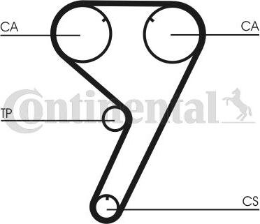 Continental CTAM CT 608 - Curea de distributie parts5.com