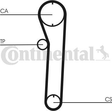 Continental CTAM CT 680 - Courroie de distribution parts5.com