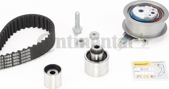 Continental CTAM CT 1168 K1 - Komplet (kit) zobatega jermena parts5.com