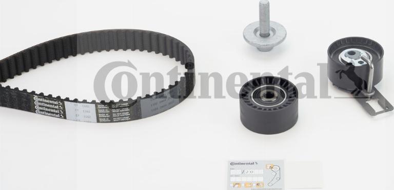 Continental CTAM CT 1162 K5 - Komplet (kit) zobatega jermena parts5.com