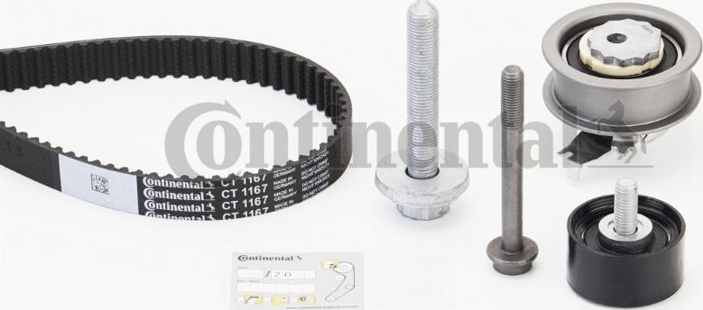 Continental CTAM CT1167K4 - Комплект ремня ГРМ parts5.com