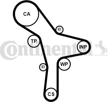 Continental CTAM CT 1176 - Timing Belt parts5.com